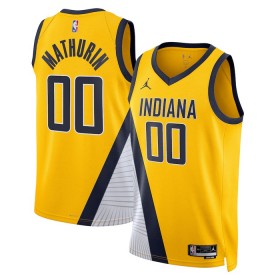 Dres Indiana Pacers Bennedict Mathurin 00 Jordan 2022-23 Statement Edition Navy Swingman